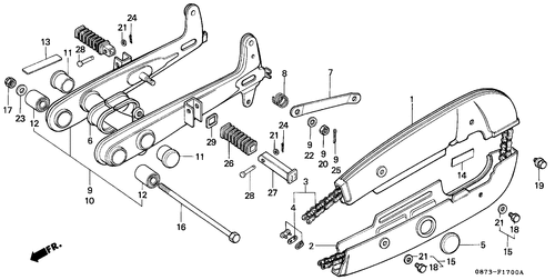  Rear Fork/ Chain Case