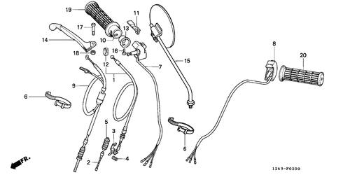  Hebelgriff/ Schalter/  Kabel