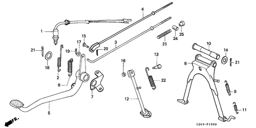  Estante/ Pedal De Freno