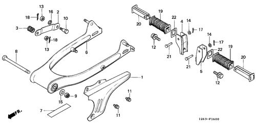  Gabel, Hinten/ Kettengehäuse (st50c)