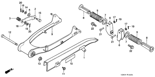  Rear Fork/ Chain Case (st50j/ K/ L/ St70l)