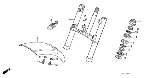  Front Fork/ Horn (z50g)