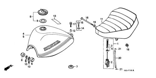  Kraftstofftank/ Sitz (z50j)
