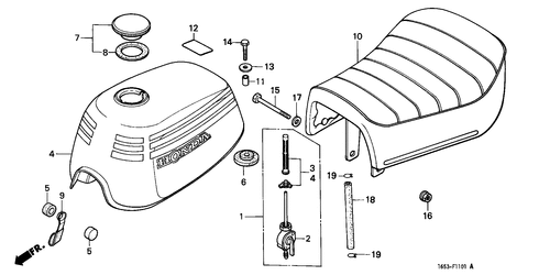  Fuel Tank/ Seat (z50g)