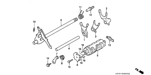  Tambour De Changement/ Fourchette De Selection