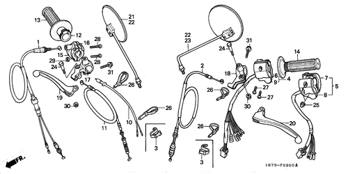  Hebelgriff/ Kabel/  Schalter