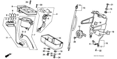  Meter/ Horn/ Key Set (xl125sz-cm)