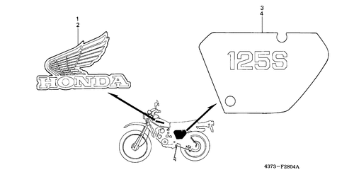  Emblema (xl125sc-cm)