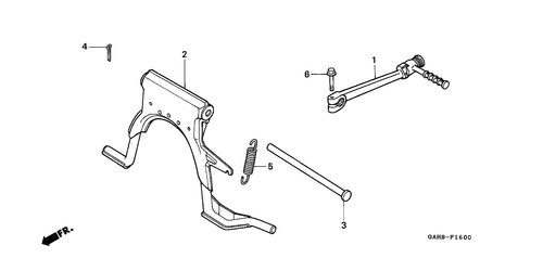  Staender/ Kickstarter-arm