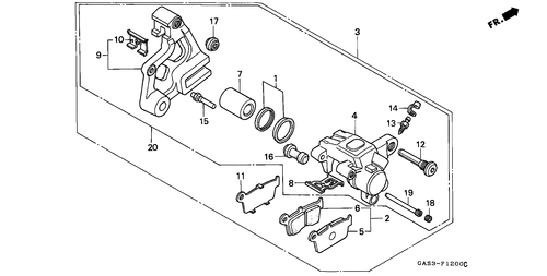  Rear Brake Caliper