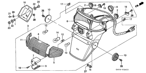  Rear Combination Light
