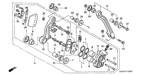  Front Brake Caliper