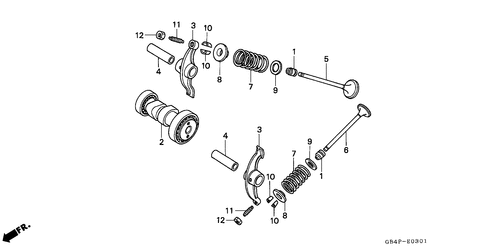  Nockenwelle/ Ventil (c50sp/ C50st)