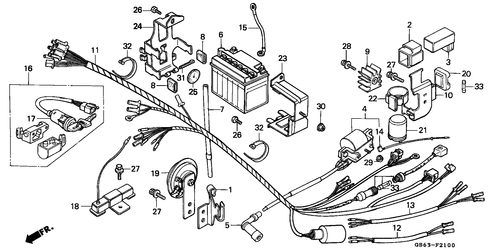  Kabelbaum/ Batterie (c90c)