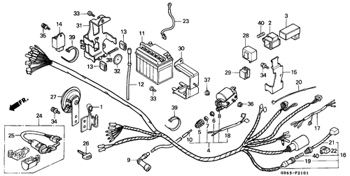  Kabelbaum/ Batterie (c90e/ G/ N)