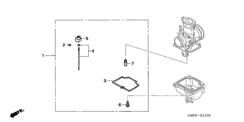  Kit, O.p. Carburateur (cr85r5,6/ Rb5,6)