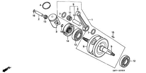  Vilebrequin/ Piston