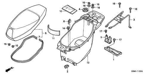  Asiento/ Caja De Equipaje