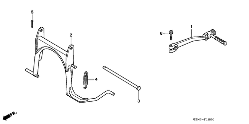  Estante/ Brazo Arrancador Pedal
