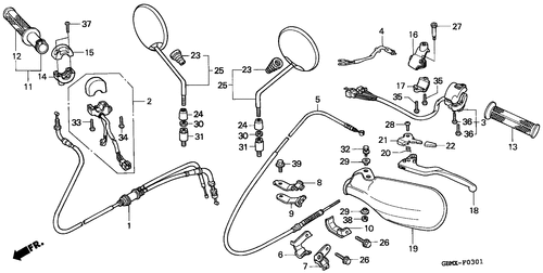  Handle Lever/ Switch/ Cable (2)