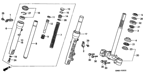  Front Fork/ Steering Stem