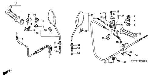  Handle Lever/ Switch/ Cable