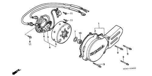  Left Crankcase Cover/  Generator