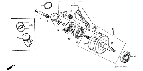  Vilebrequin/ Piston