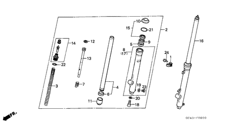 Gabel, Vorne (rf)