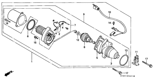  Motore Avviamento (nh80mdk/ Mdp/ Msn/ Msp)