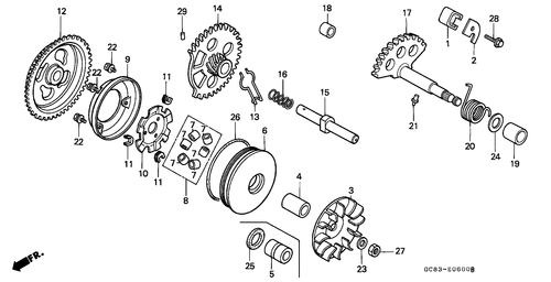  Antriebsflaeche/ Kickstarter