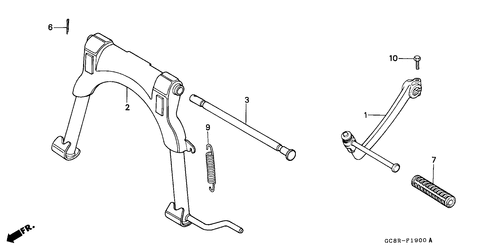  Staender/ Kickstarter-arm
