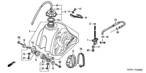  Kraftstofftank (xr70rv/ W/ X/ Y)