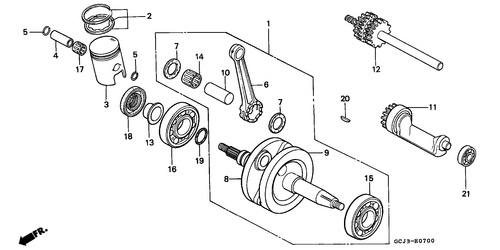  Vilebrequin/ Piston