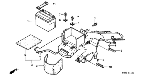  Rear Fender/ Battery