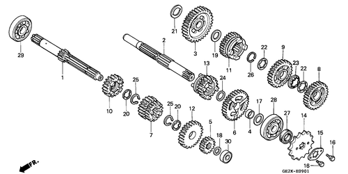  Getriebe (nsr50sp-2b/ Sr-2b/ Ss-2b)