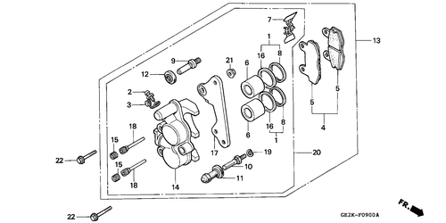  Vorderrad-bremssattel