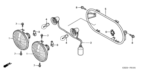  Headlight (nps505/ 6)