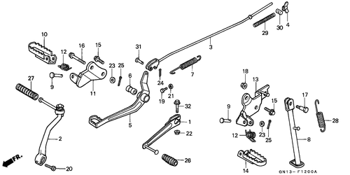  Pedal/ Staender/ Stufe