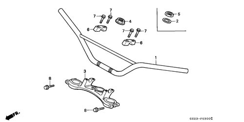  Tuyau De Guidon/ Pont Superieur