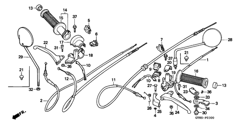  Handle Lever/ Switch/ Cable