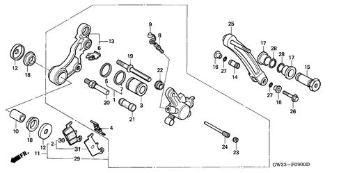  Front Brake Caliper