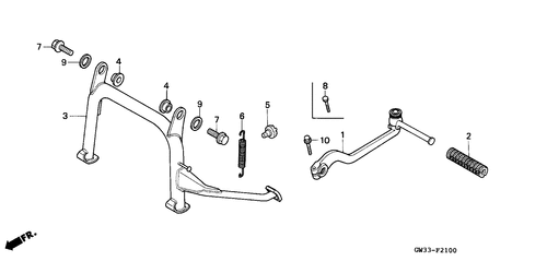  Stand/ Kick Starter Arm