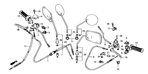  Handle Lever/ Switch/ Cable