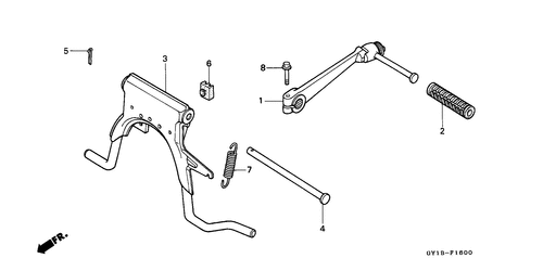  Staender/ Kickstarter-arm