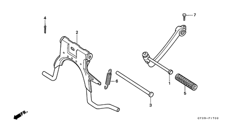  Kickstarter-arm/  Hauptstaender