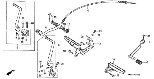  Stufe/ Pedal