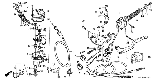  Kabel/ Schalter/  Hebelgriff