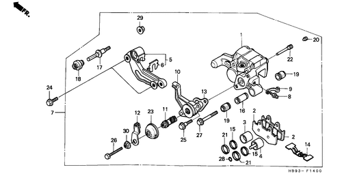  Hinterrad-bremssattel