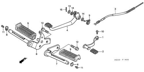  Stufe/ Pedal